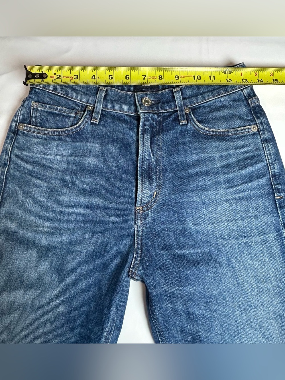 Citizens of humanity demy cropped flare jeans size 25 medium wash made in USA - Picture 13 of 16